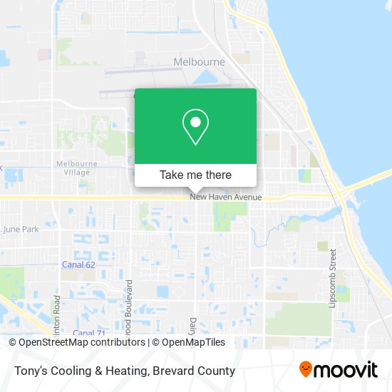 Mapa de Tony's Cooling & Heating