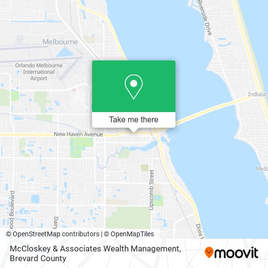 Mapa de McCloskey & Associates Wealth Management