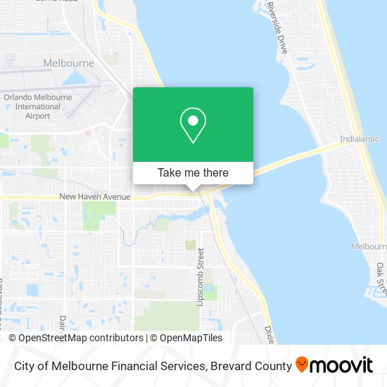 City of Melbourne Financial Services map
