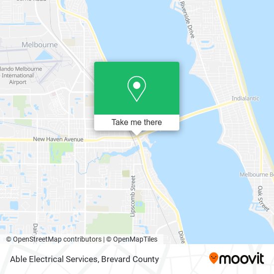Able Electrical Services map