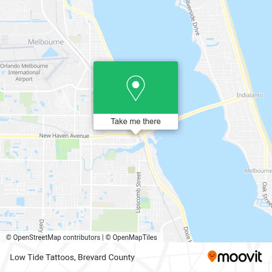 Low Tide Tattoos map