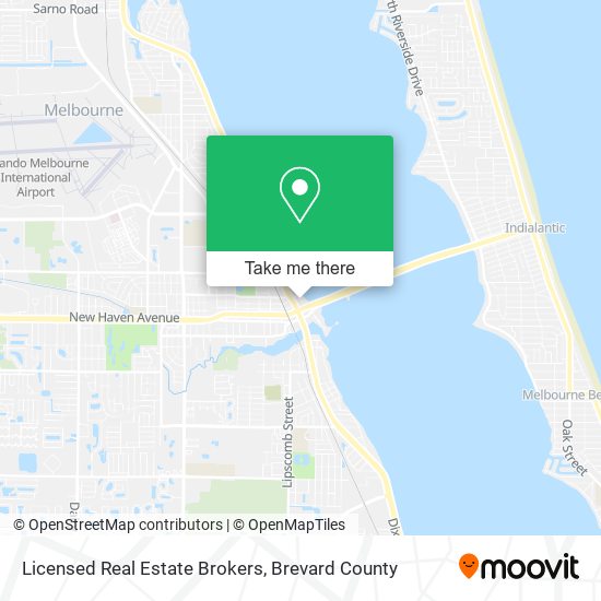 Licensed Real Estate Brokers map