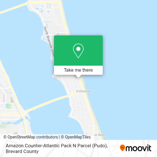 Amazon Counter-Atlantic Pack N Parcel (Pudo) map