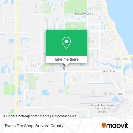 Mapa de Evans Pro Shop