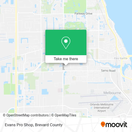 Evans Pro Shop map