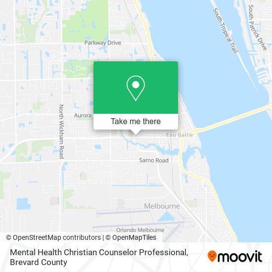 Mapa de Mental Health Christian Counselor Professional