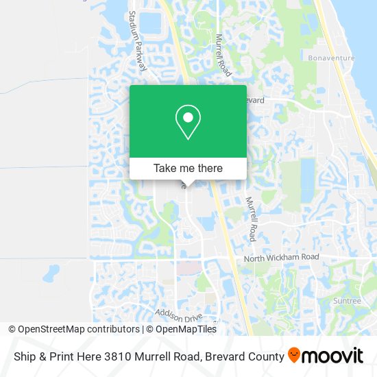 Mapa de Ship & Print Here 3810 Murrell Road