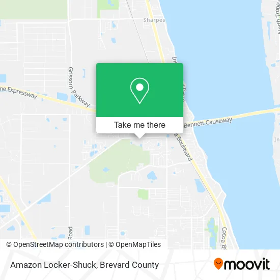 Amazon Locker-Shuck map