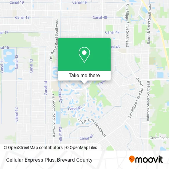 Cellular Express Plus map