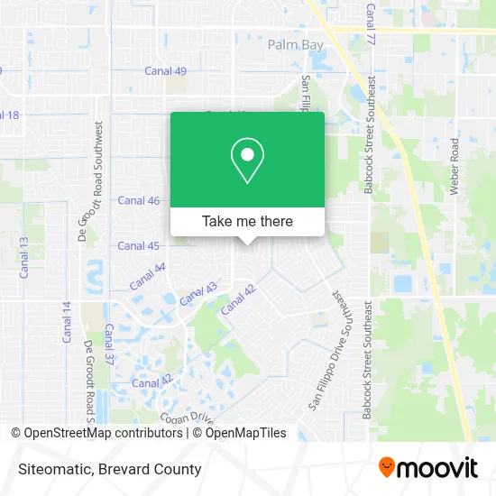 Siteomatic map