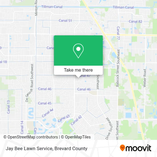 Jay Bee Lawn Service map
