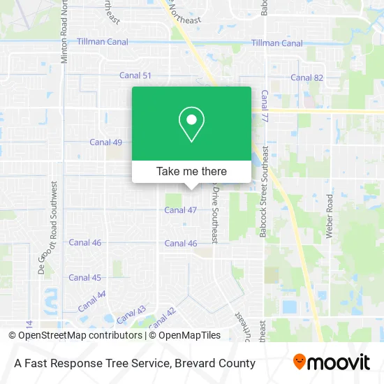 A Fast Response Tree Service map