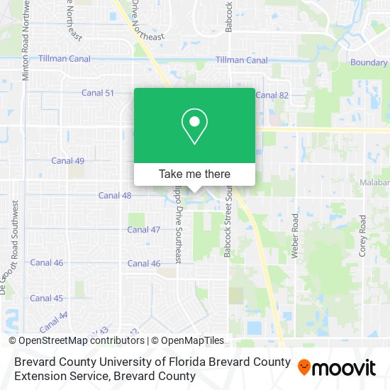 Mapa de Brevard County University of Florida Brevard County Extension Service