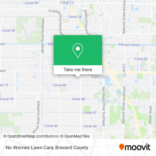 No Worries Lawn Care map