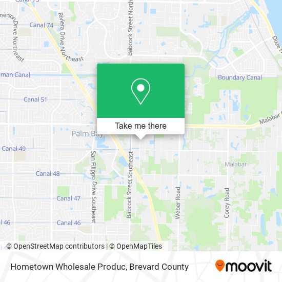 Mapa de Hometown Wholesale Produc
