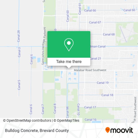 Bulldog Concrete map