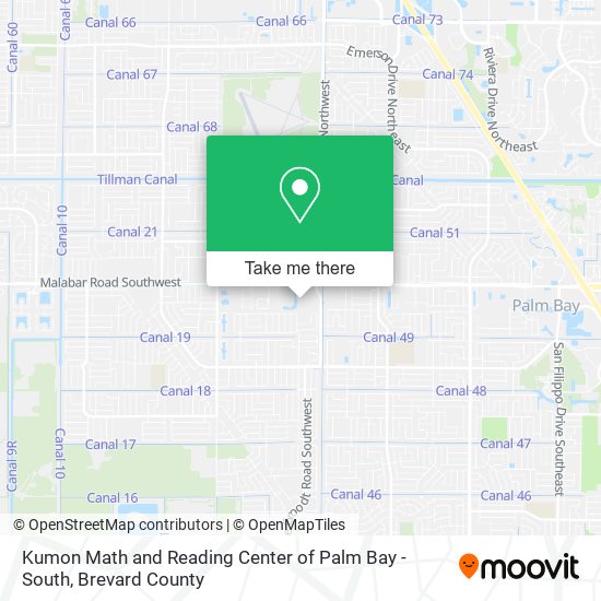 Mapa de Kumon Math and Reading Center of Palm Bay - South