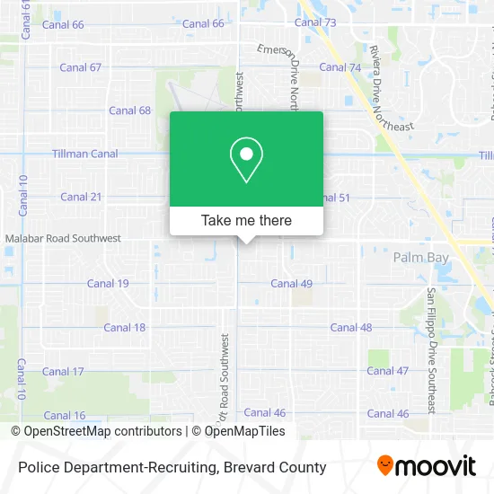 Police Department-Recruiting map