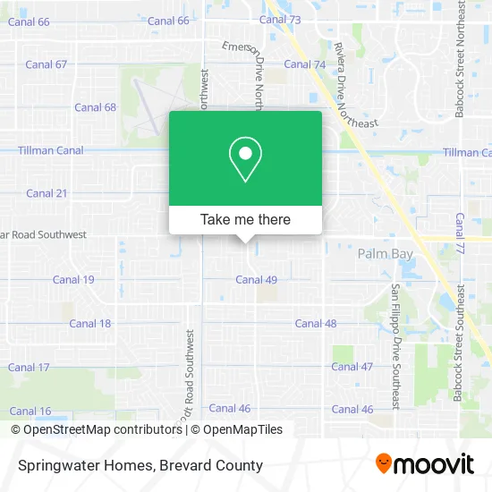 Springwater Homes map