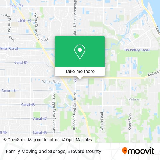 Mapa de Family Moving and Storage