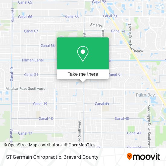 ST.Germain Chiropractic map