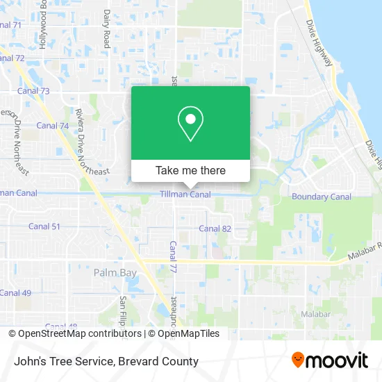 John's Tree Service map