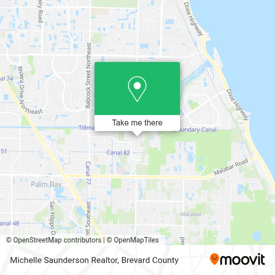 Michelle Saunderson Realtor map