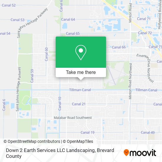 Mapa de Down 2 Earth Services LLC Landscaping