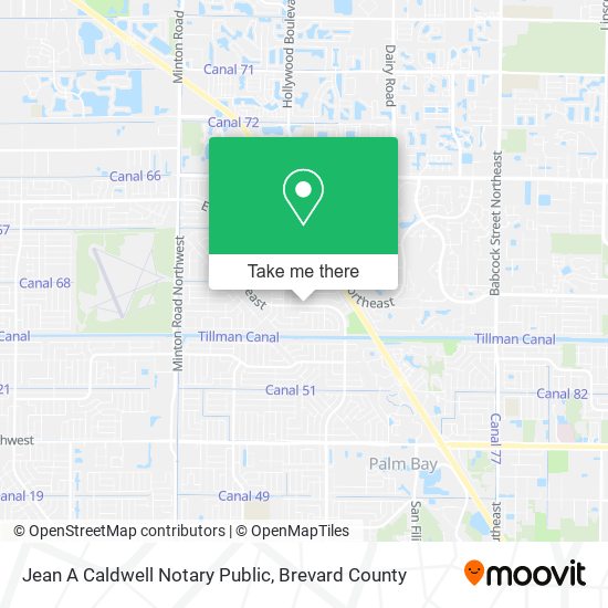 Mapa de Jean A Caldwell Notary Public