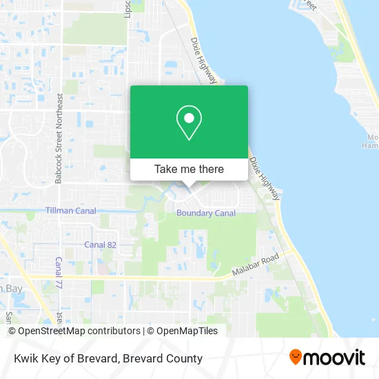 Kwik Key of Brevard map