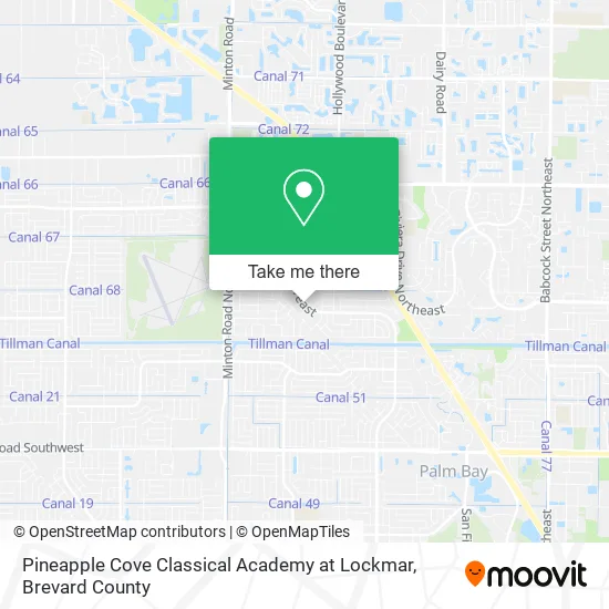 Pineapple Cove Classical Academy at Lockmar map