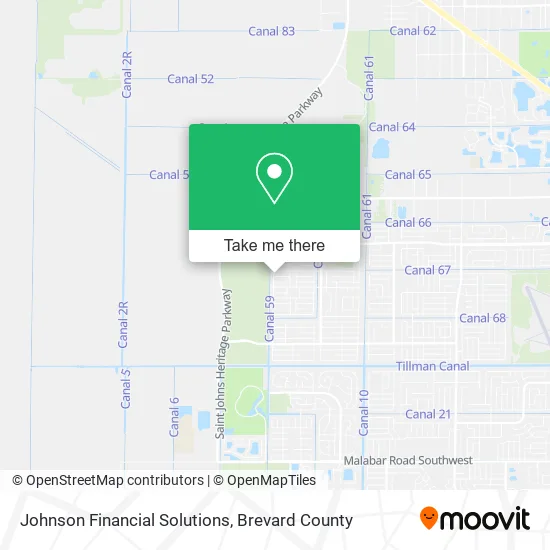 Johnson Financial Solutions map
