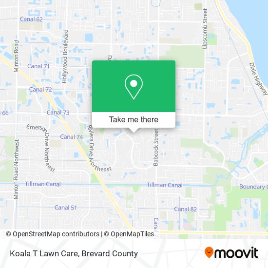 Koala T Lawn Care map