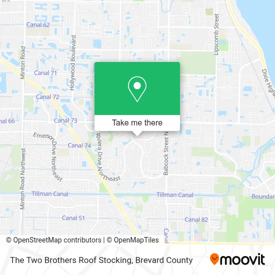 The Two Brothers Roof Stocking map