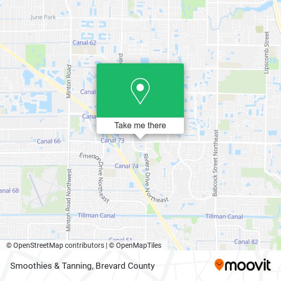 Smoothies & Tanning map