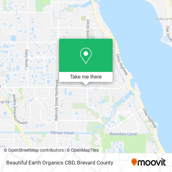Mapa de Beautiful Earth Organics CBD
