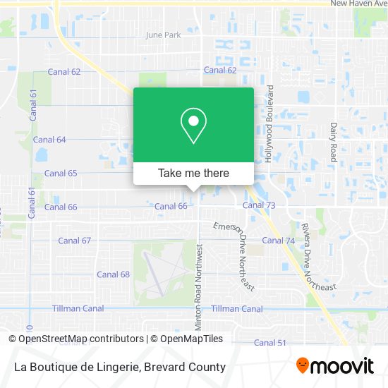 Mapa de La Boutique de Lingerie