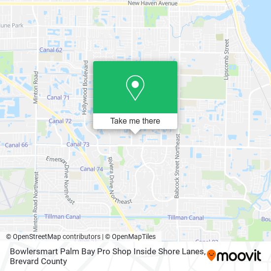 Bowlersmart Palm Bay Pro Shop Inside Shore Lanes map