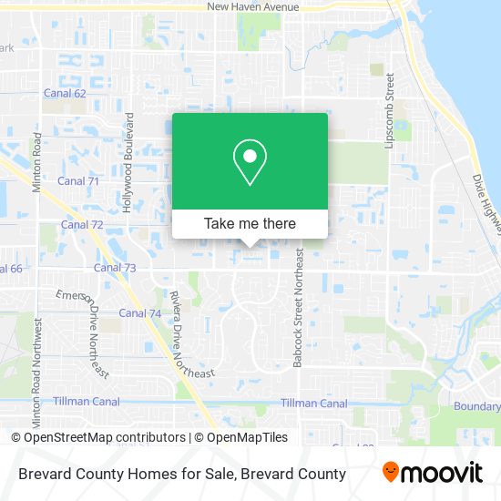 Brevard County Homes for Sale map
