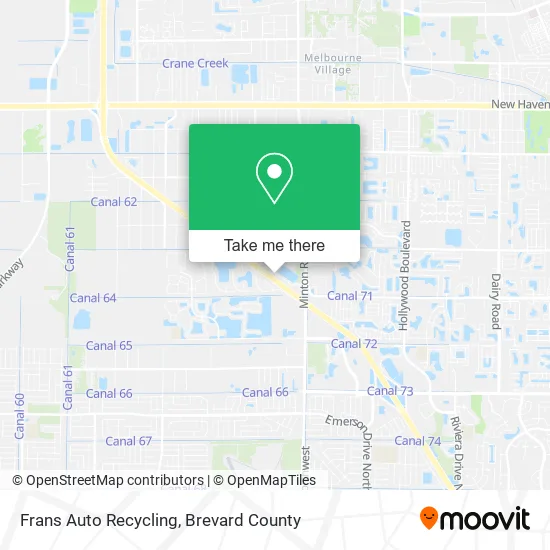 Frans Auto Recycling map