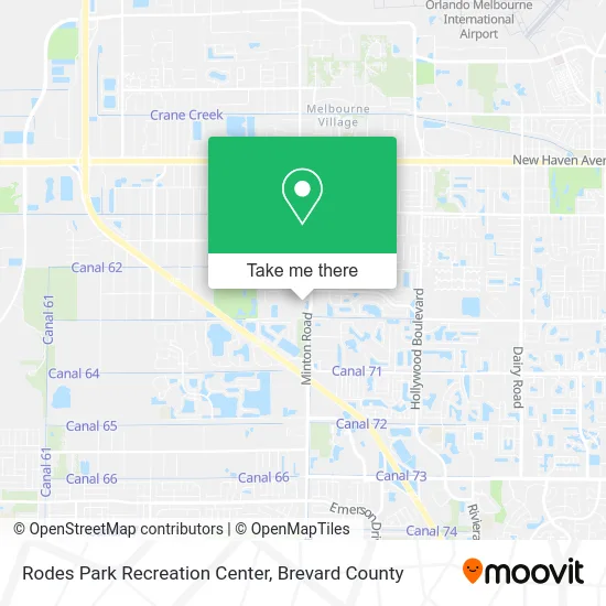 Rodes Park Recreation Center map