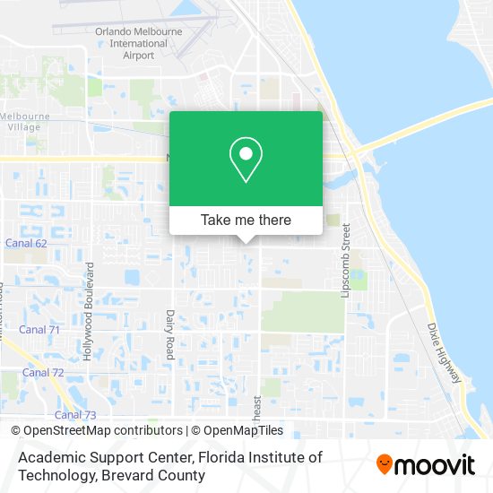 Mapa de Academic Support Center, Florida Institute of Technology