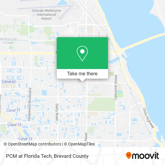 PCM at Florida Tech map