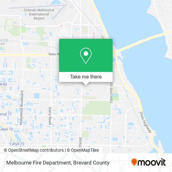 Melbourne Fire Department map