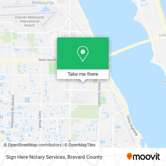 Sign Here Notary Services map
