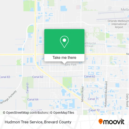 Hudmon Tree Service map