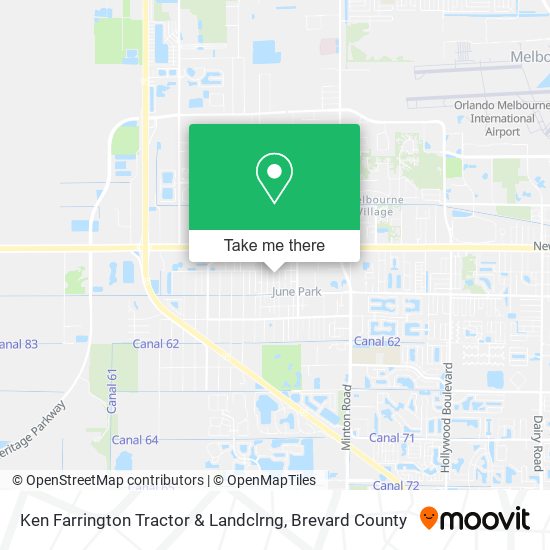 Ken Farrington Tractor & Landclrng map
