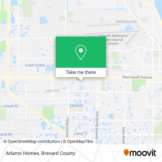 Adams Homes map