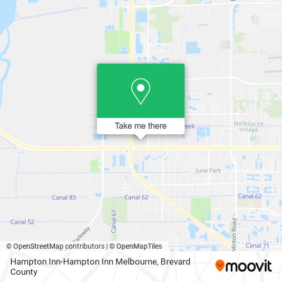 Mapa de Hampton Inn-Hampton Inn Melbourne