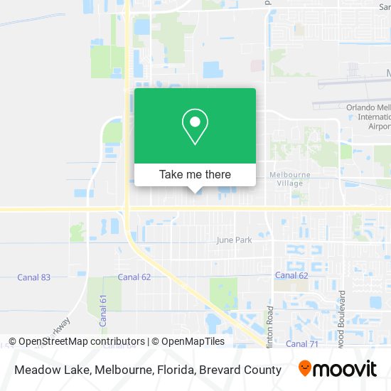 Mapa de Meadow Lake, Melbourne, Florida